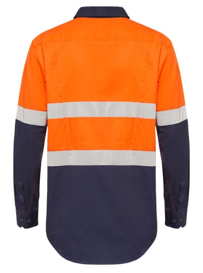 Hard Yakka Hi Vis 2 Tone Ventilated Ls Shirt W Tape The Colour Cartel