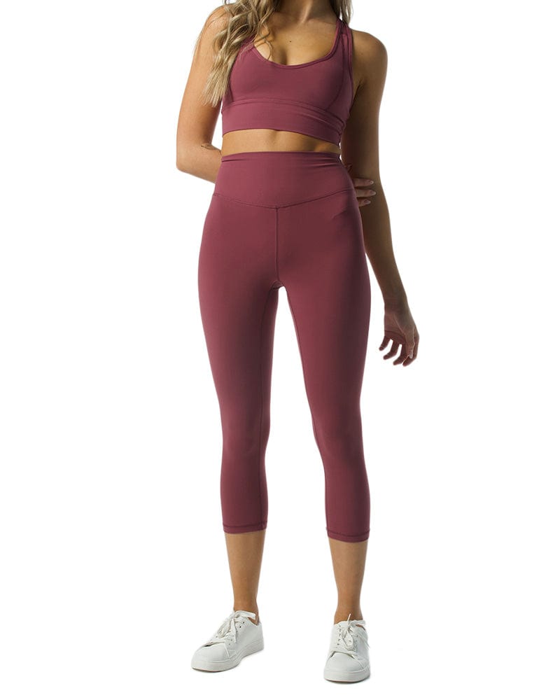 Active Basics Pants / Shorts Merlot / XS Active Basics Hi-Rise 7/8 Legging