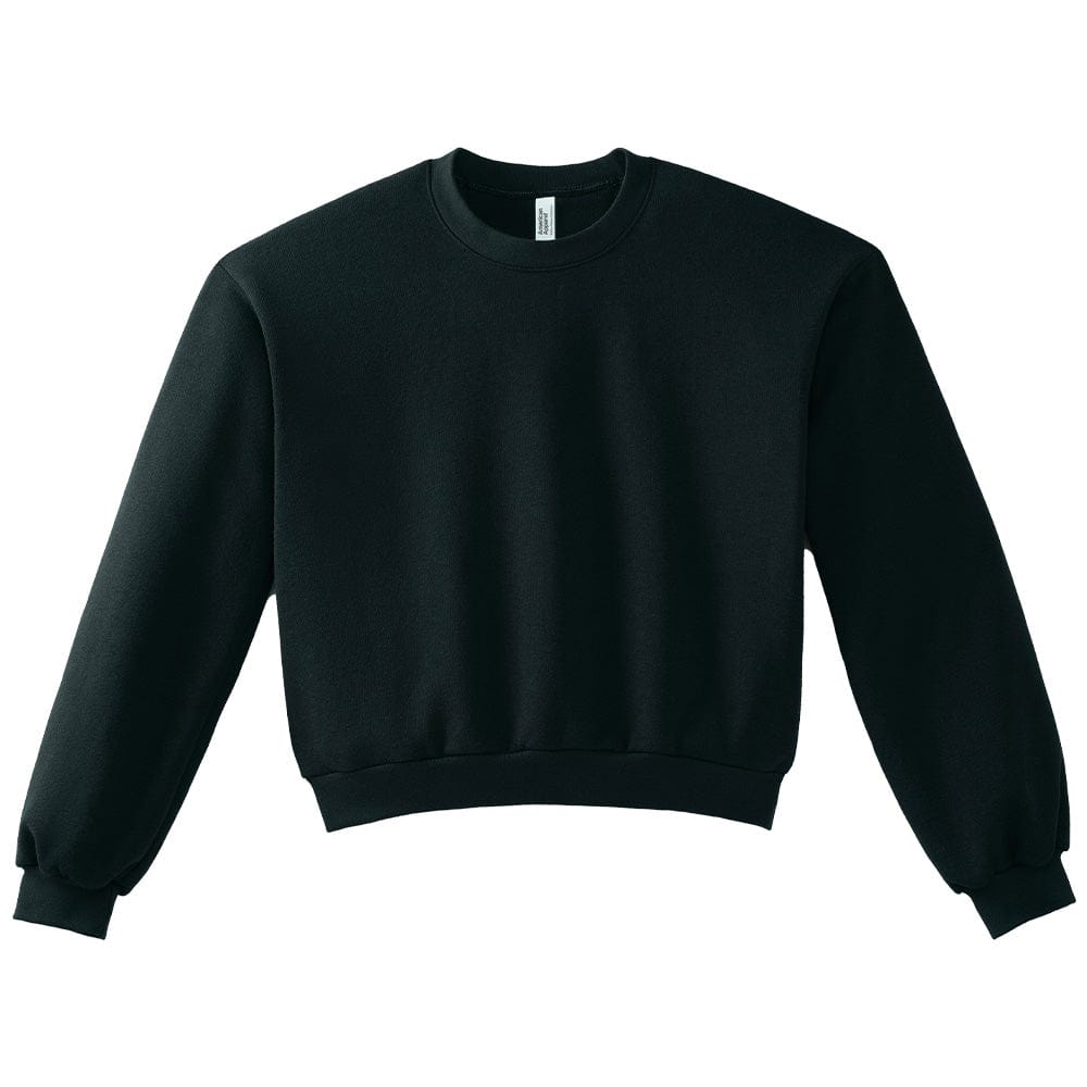 American Apparel Crews Black / S American Apparel Reflex Fleece Womens Crewneck Sweatshirt
