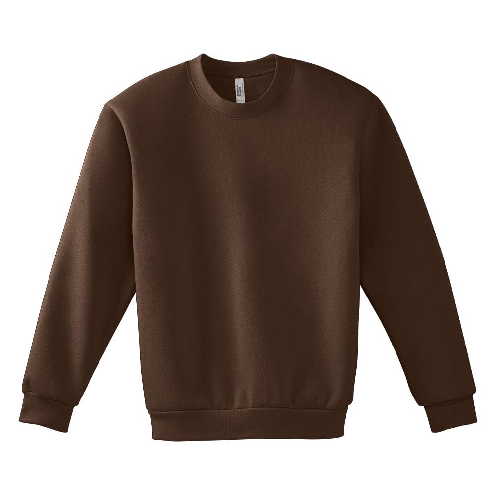 American Apparel Crews Brown / S American Apparel Reflex Fleece Unisex Crewneck Sweatshirt