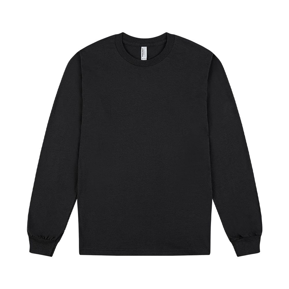 American Apparel T-Shirts Black / S American Apparel Cotton Long Sleeve Fine Jersey T-Shirt