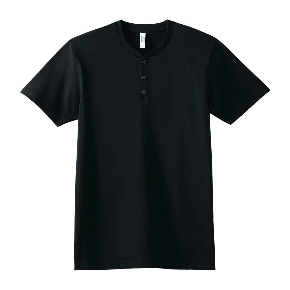 American Apparel T-Shirts Black / S American Apparel CVC Unisex Henley T-Shirt
