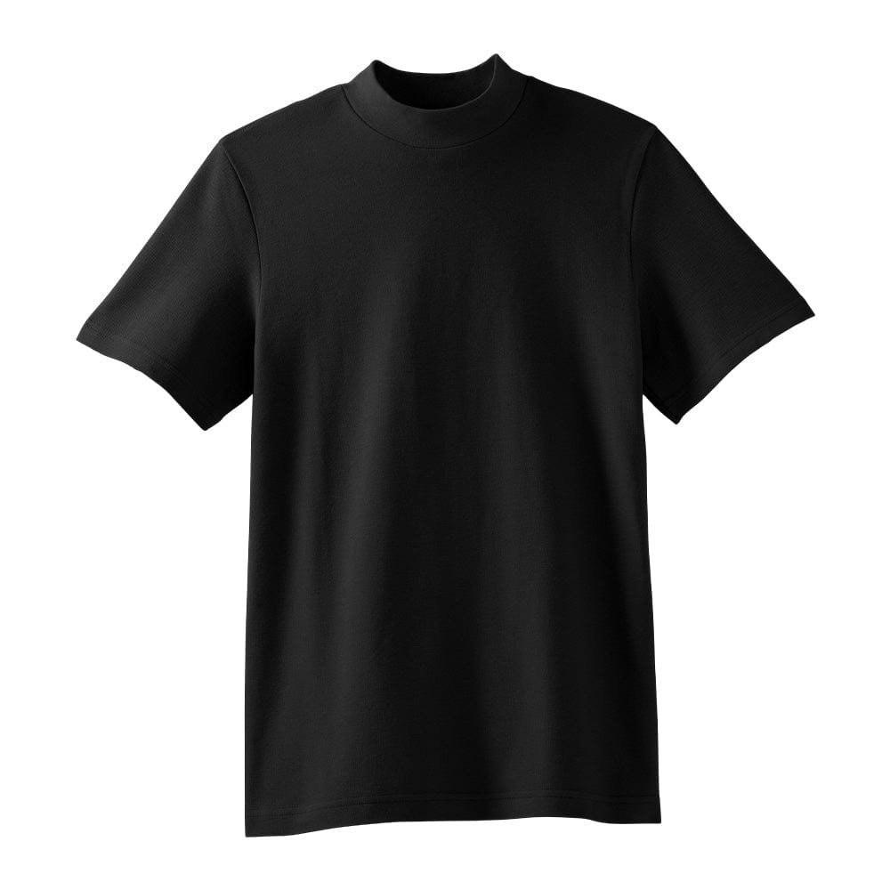 American Apparel T-Shirts Black / S American Apparel Unisex Pique Mockneck T-Shirt