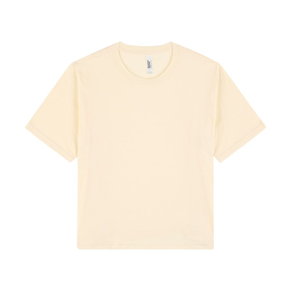 American Apparel T-Shirts Cream / S American Apparel Womens Fine Jersey Boxy T-Shirt