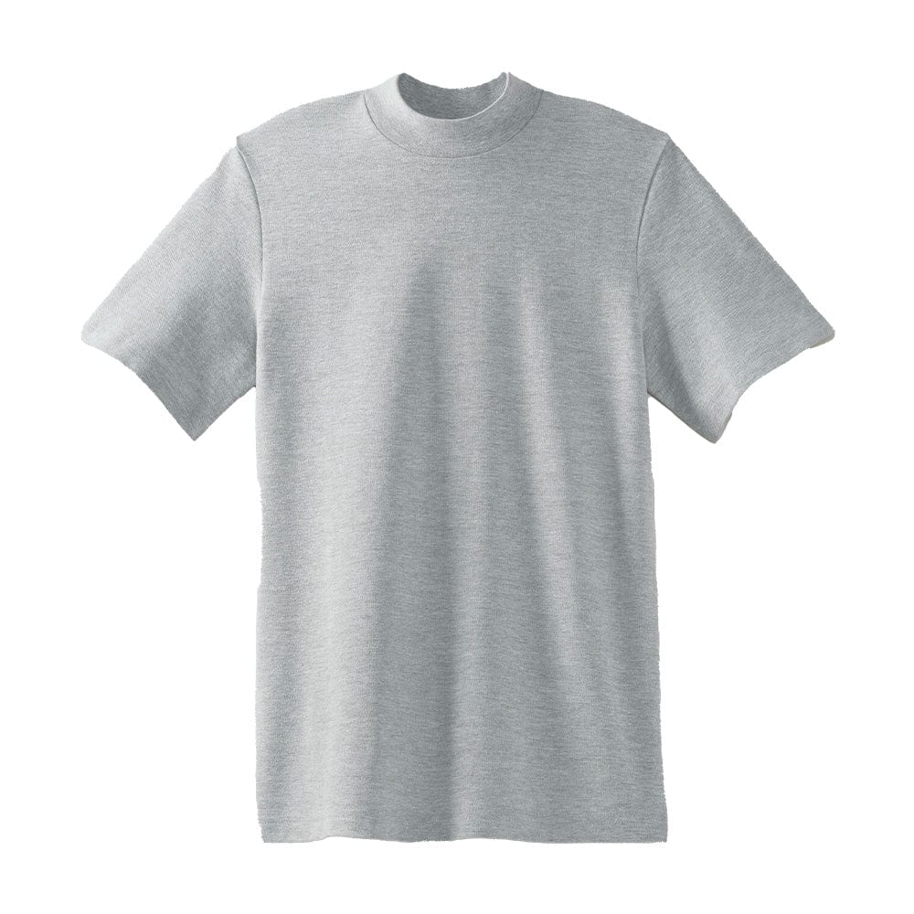 American Apparel T-Shirts Heather Grey / S American Apparel Unisex Pique Mockneck T-Shirt