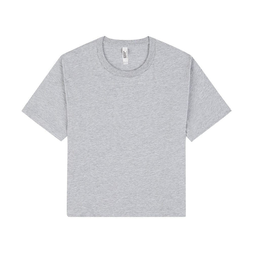 American Apparel T-Shirts Heather Grey / S American Apparel Womens Fine Jersey Boxy T-Shirt