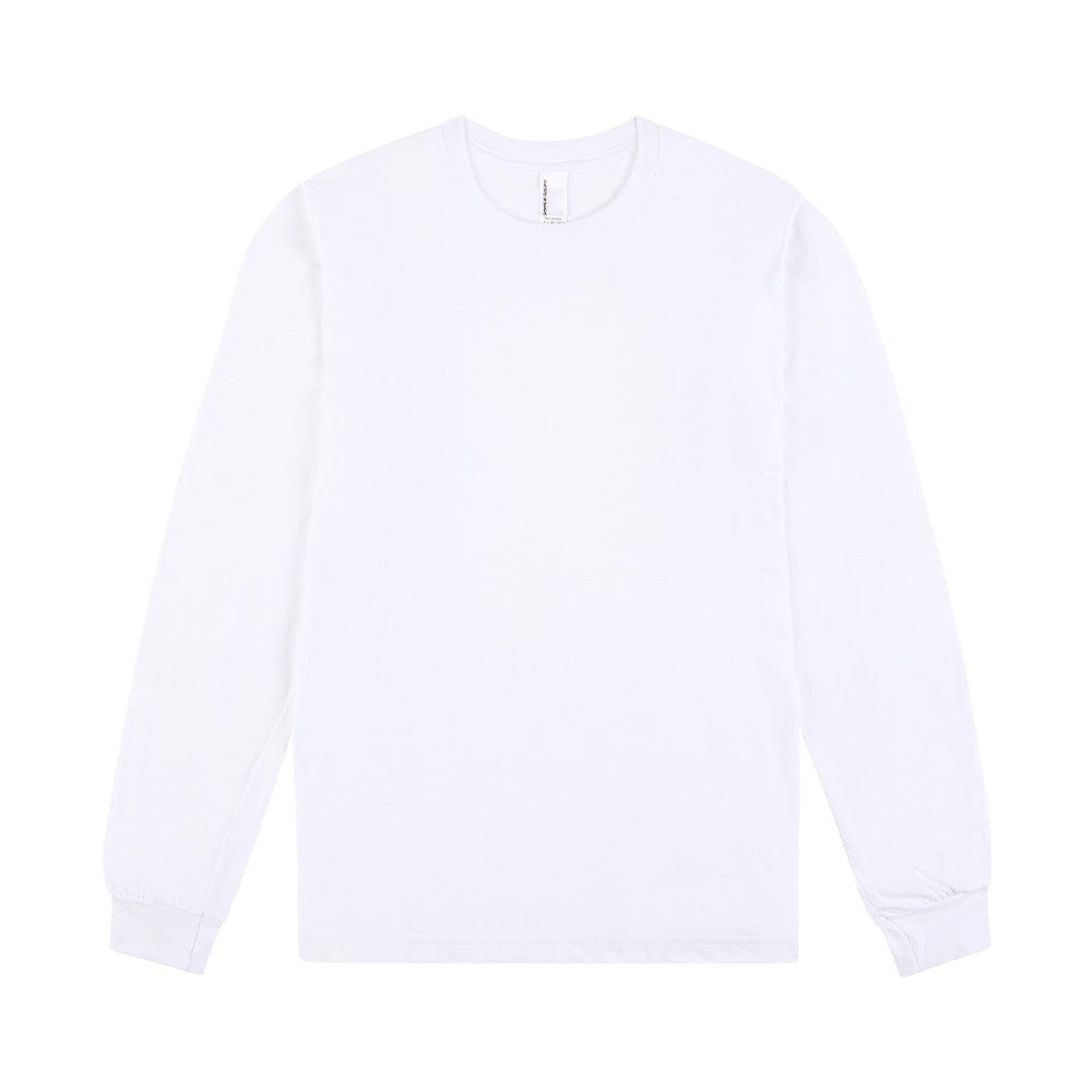 American Apparel T-Shirts White / S American Apparel Cotton Long Sleeve Fine Jersey T-Shirt