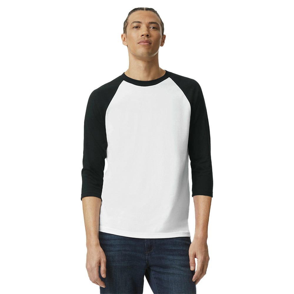 American Apparel T-Shirts White / S American Apparel CVC Unisex Raglan T-Shirt