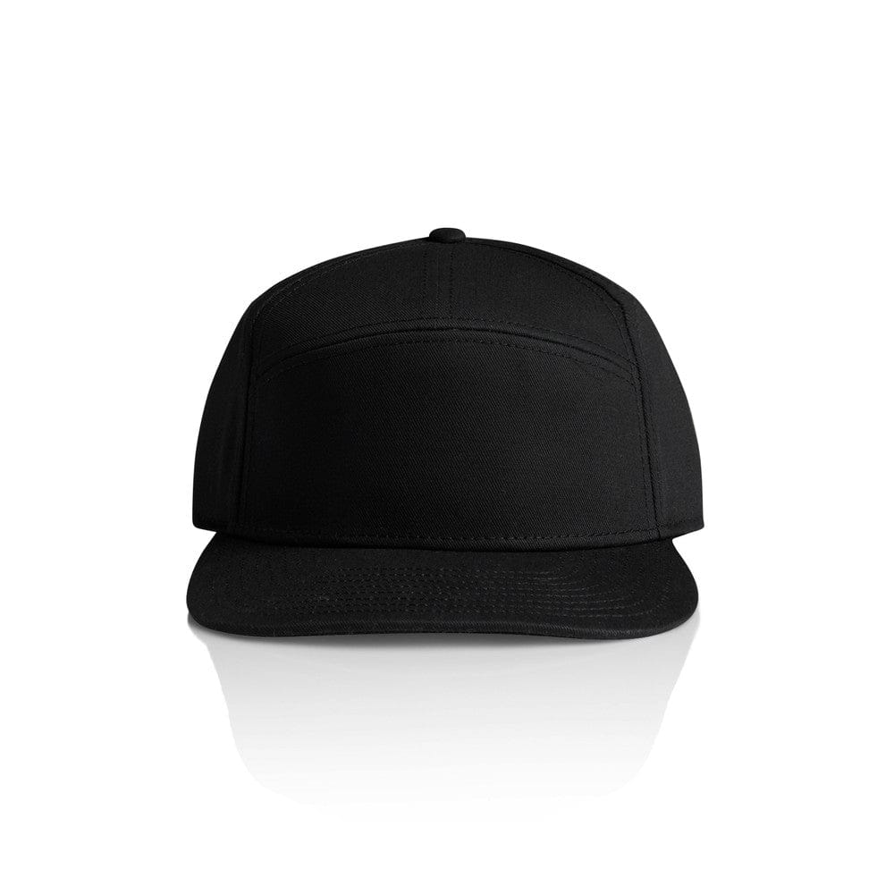 ASColour Hats Black / OS ASColour Stock 7-Panel Cap