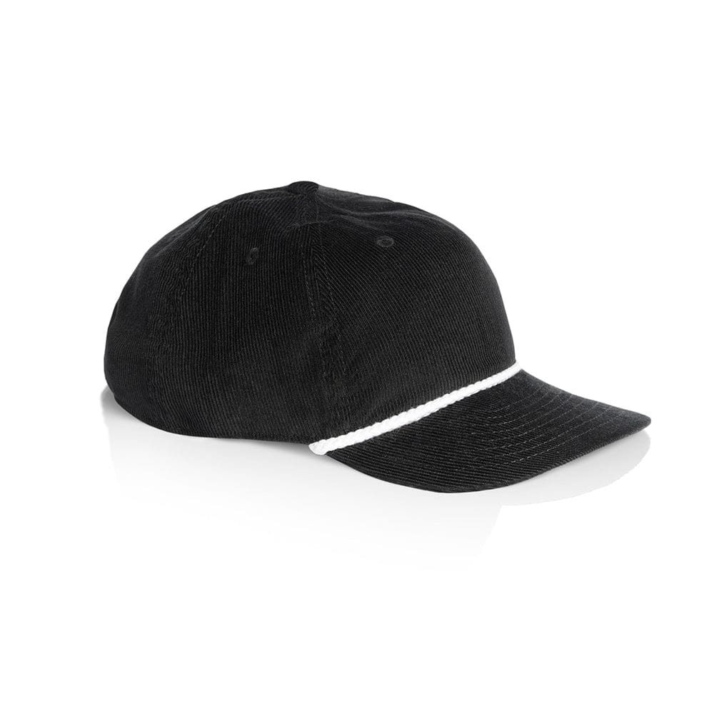 ASColour Hats Black/White / OS ASColour Class Cord Rope Cap