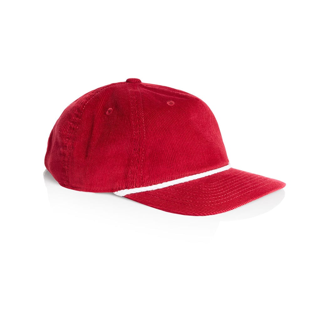ASColour Hats Cardinal/White / OS ASColour Class Cord Rope Cap