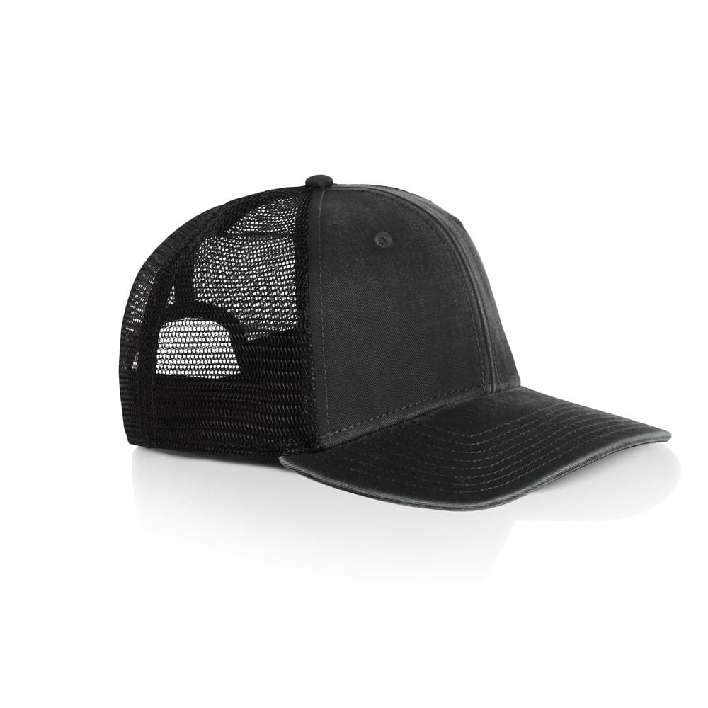 ASColour Hats Faded Black / OSFA ASColour Stock Faded Trucker