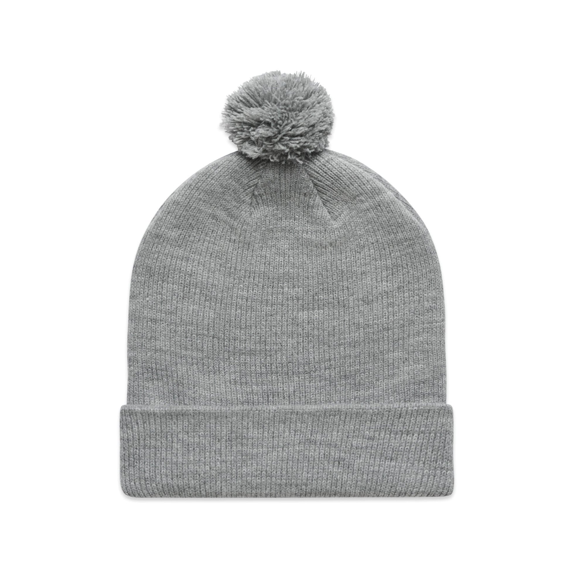 ASColour Hats Grey Marle / OS ASColour Pom Pom Beanie