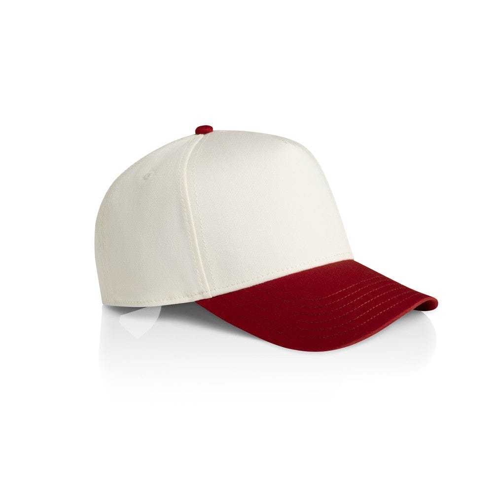 ASColour Hats Natural/Cardinal / OS ASColour Frame Two-Tone Cap