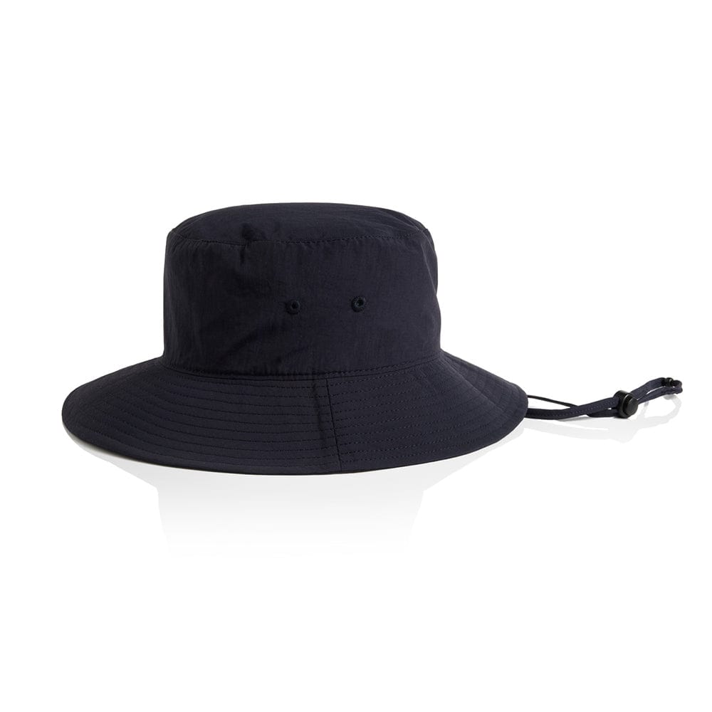 ASColour Hats Navy / OS ASColour Nylon Wide Brim Bucket Hat