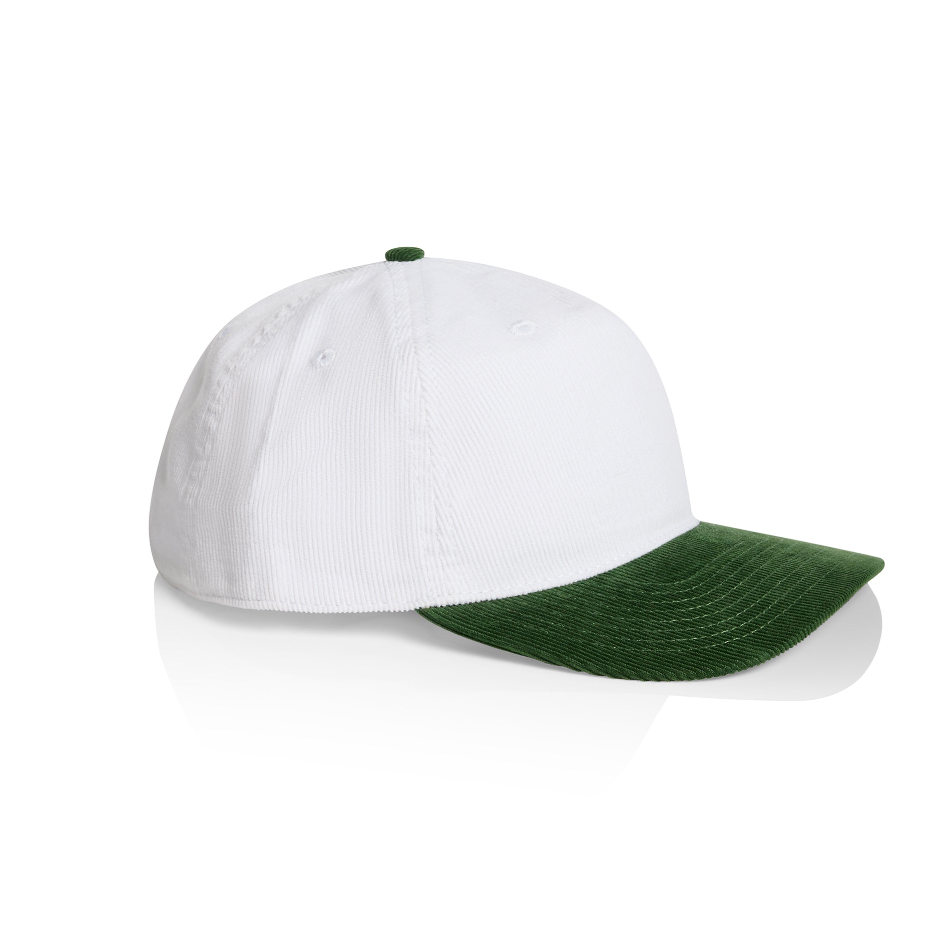 ASColour Hats White/Forest / OS ASColour Class Cord TwoTone Cap