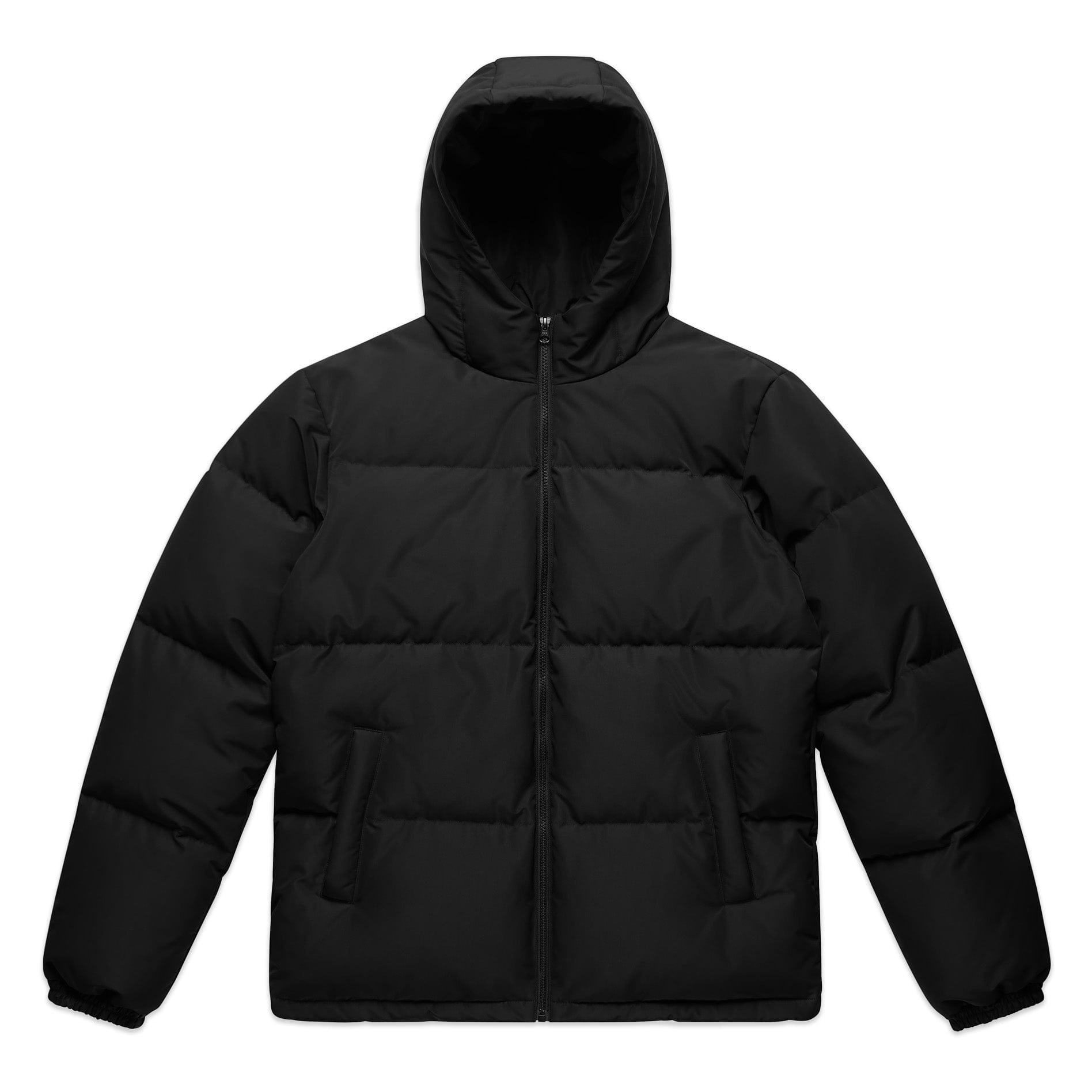 ASColour Jackets/Vests Black / S ASColour Mens Hooded Puffer Jacket