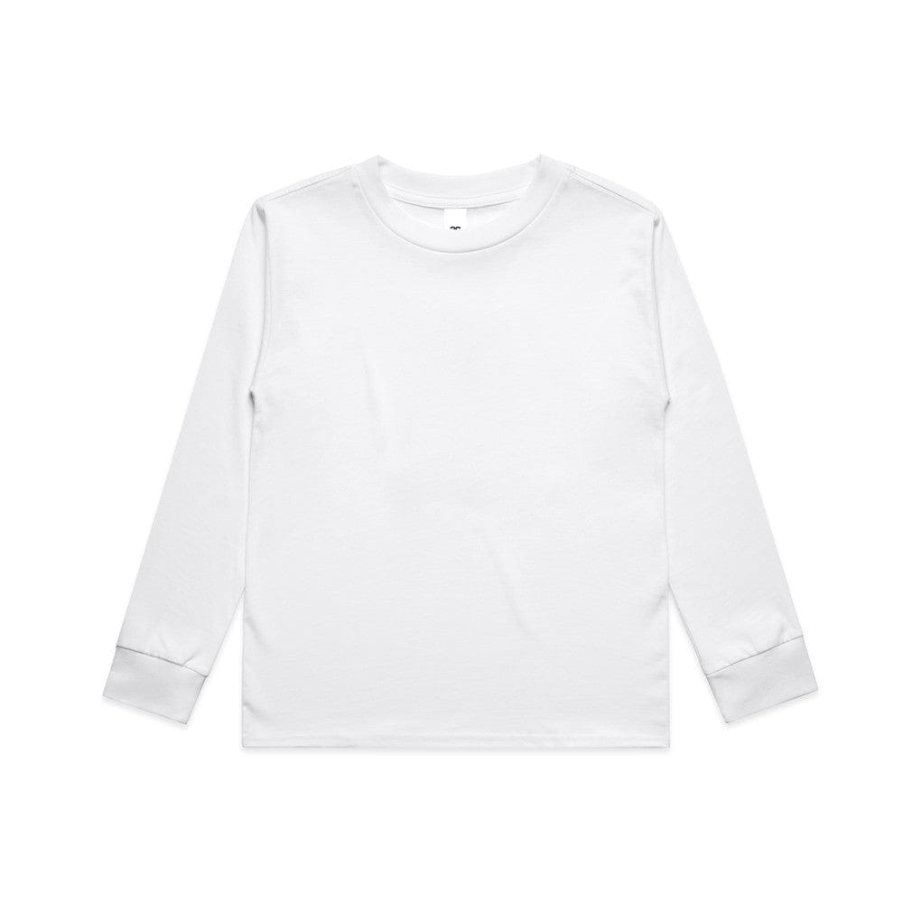 ASColour Longsleeves White / 8 ASColour Youth Classic L/S Tee
