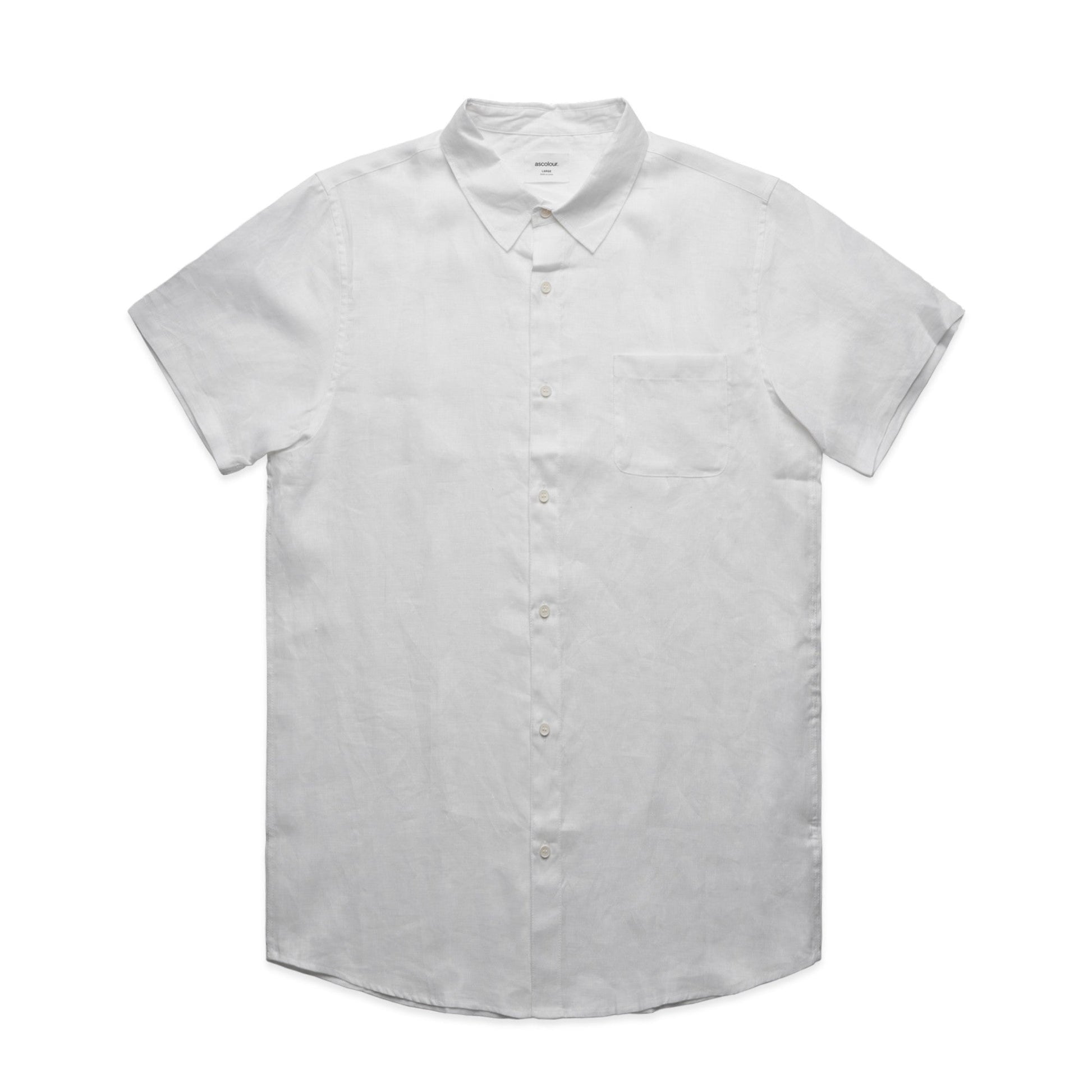 ASColour Shirts White / S ASColour Linen S/S Shirt