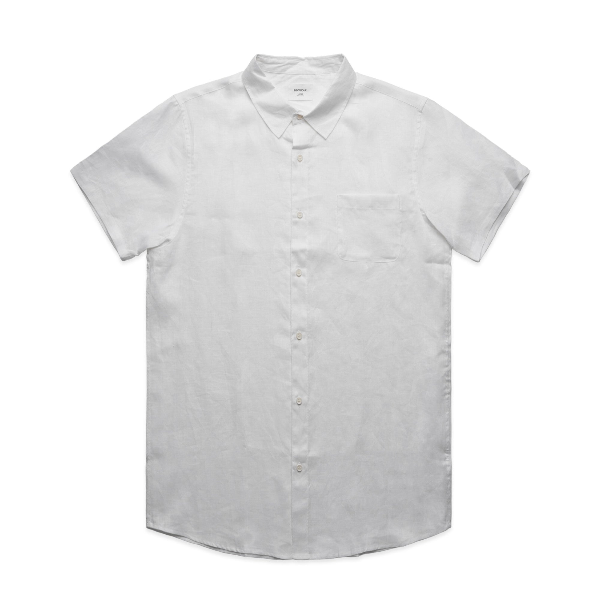 ASColour Shirts White / S ASColour Linen S/S Shirt