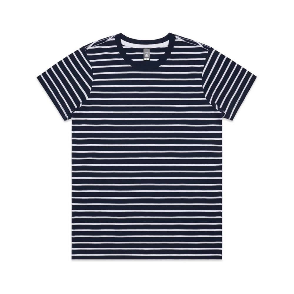 ASColour T-Shirts Navy/White / XS ASColour Wo's Maple Stripe Tee