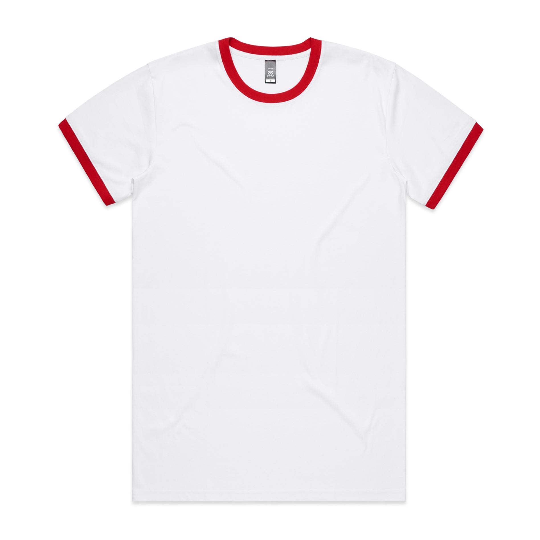 ASColour T-Shirts White/Red / S ASColour Ringer Tee