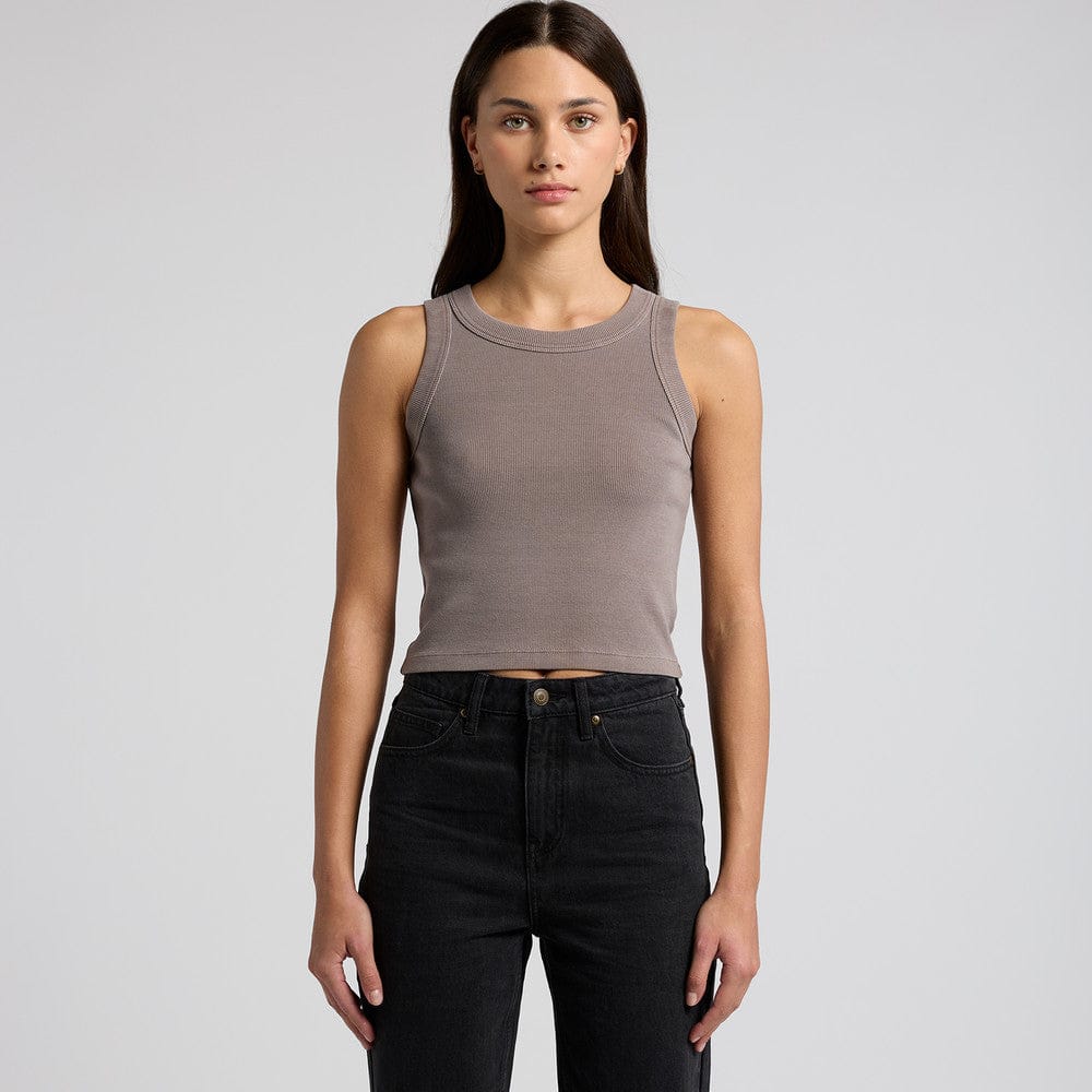 ASColour Tanks / Singlets ASColour Wo's Faded Organic Rib Crop Tank