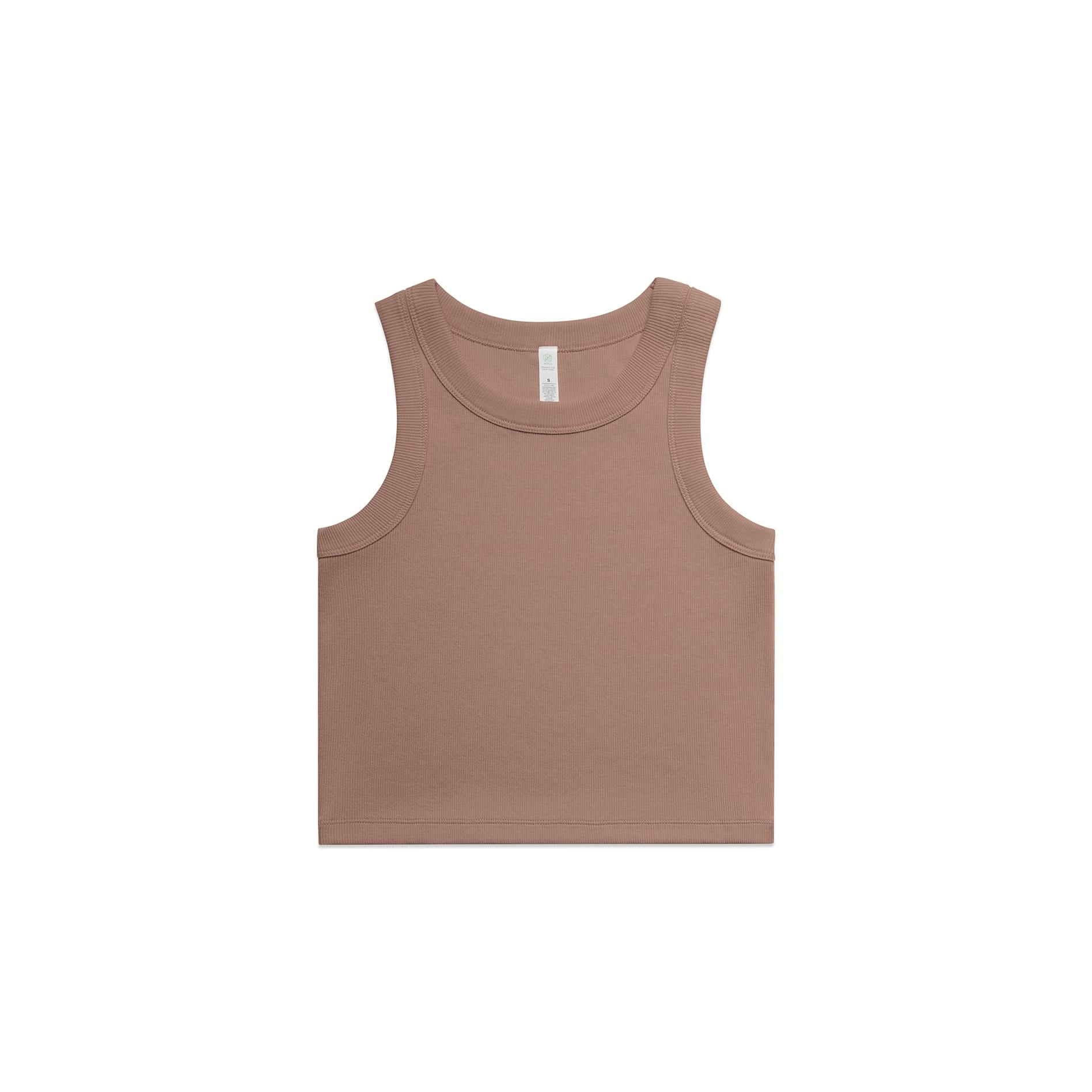 ASColour Tanks / Singlets Hazy Pink / XS ASColour Wo's Organic Rib Crop Tank