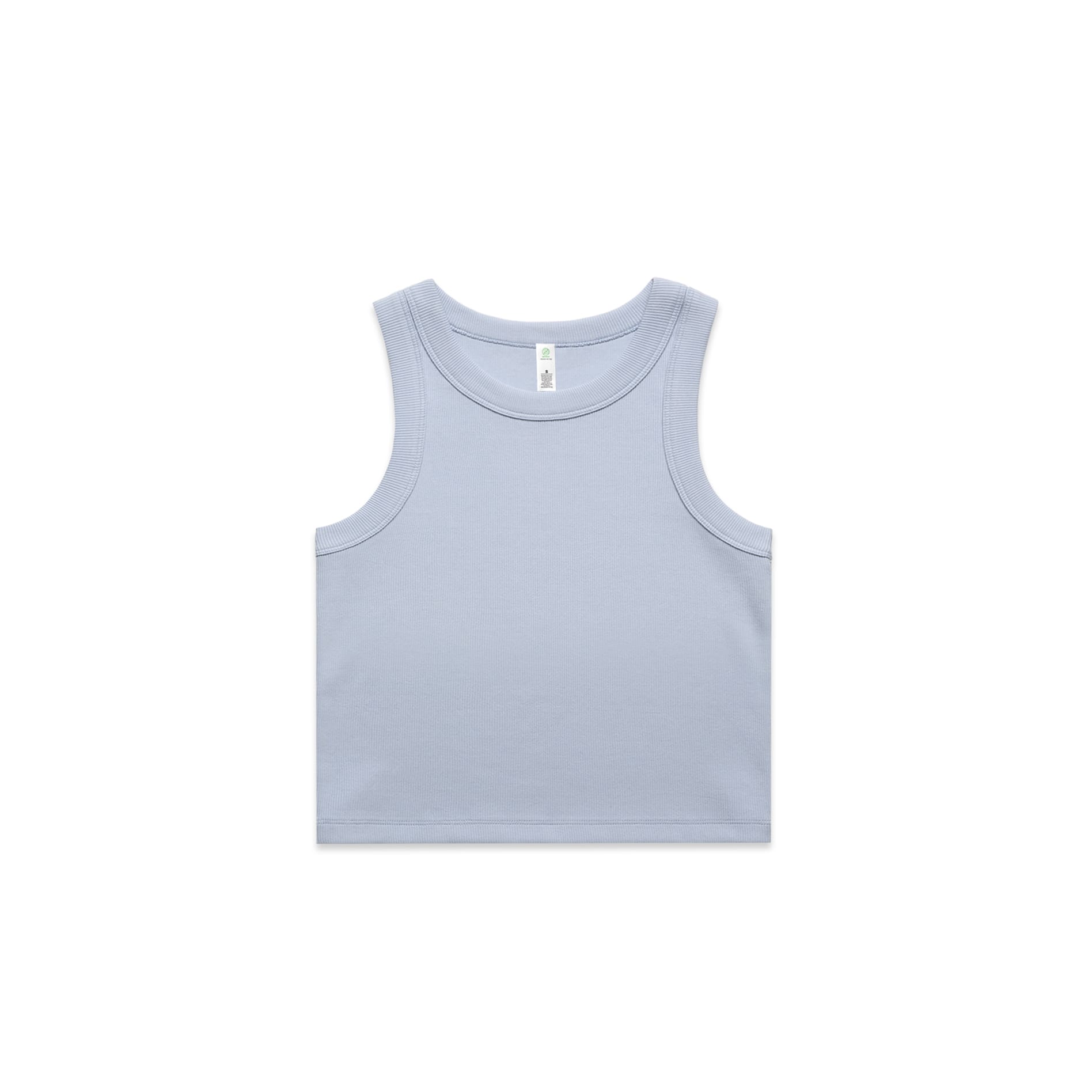 ASColour Tanks / Singlets Powder / XS ASColour Wo's Organic Rib Crop Tank
