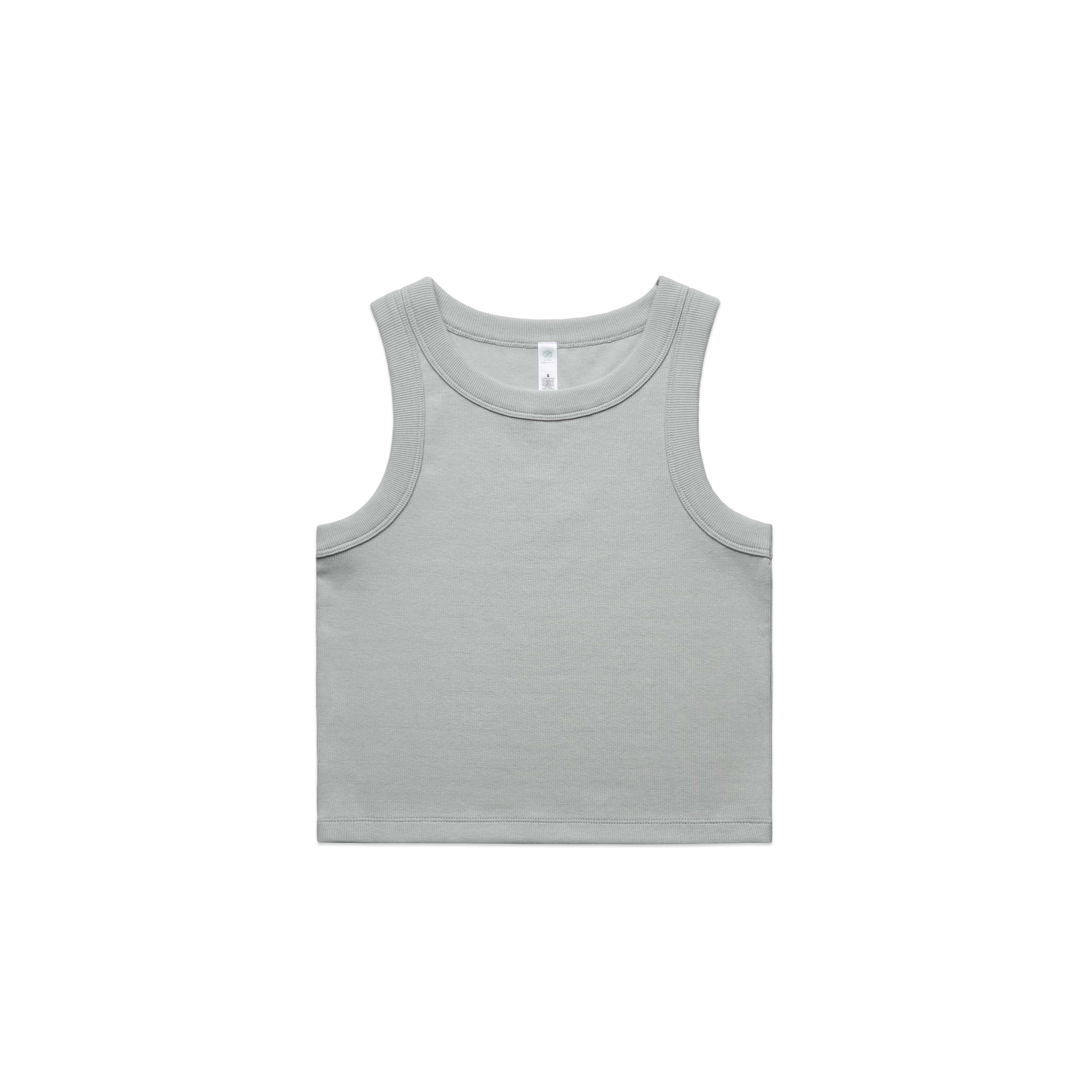 ASColour Tanks / Singlets Storm / XS ASColour Wo's Organic Rib Crop Tank