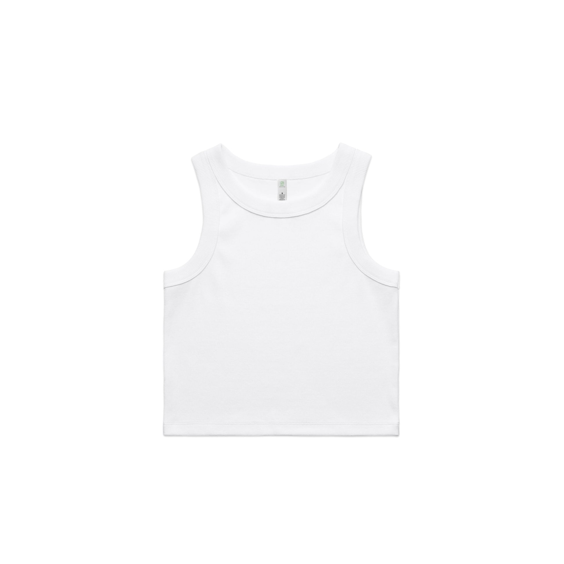 ASColour Tanks / Singlets White / XS ASColour Wo's Organic Rib Crop Tank