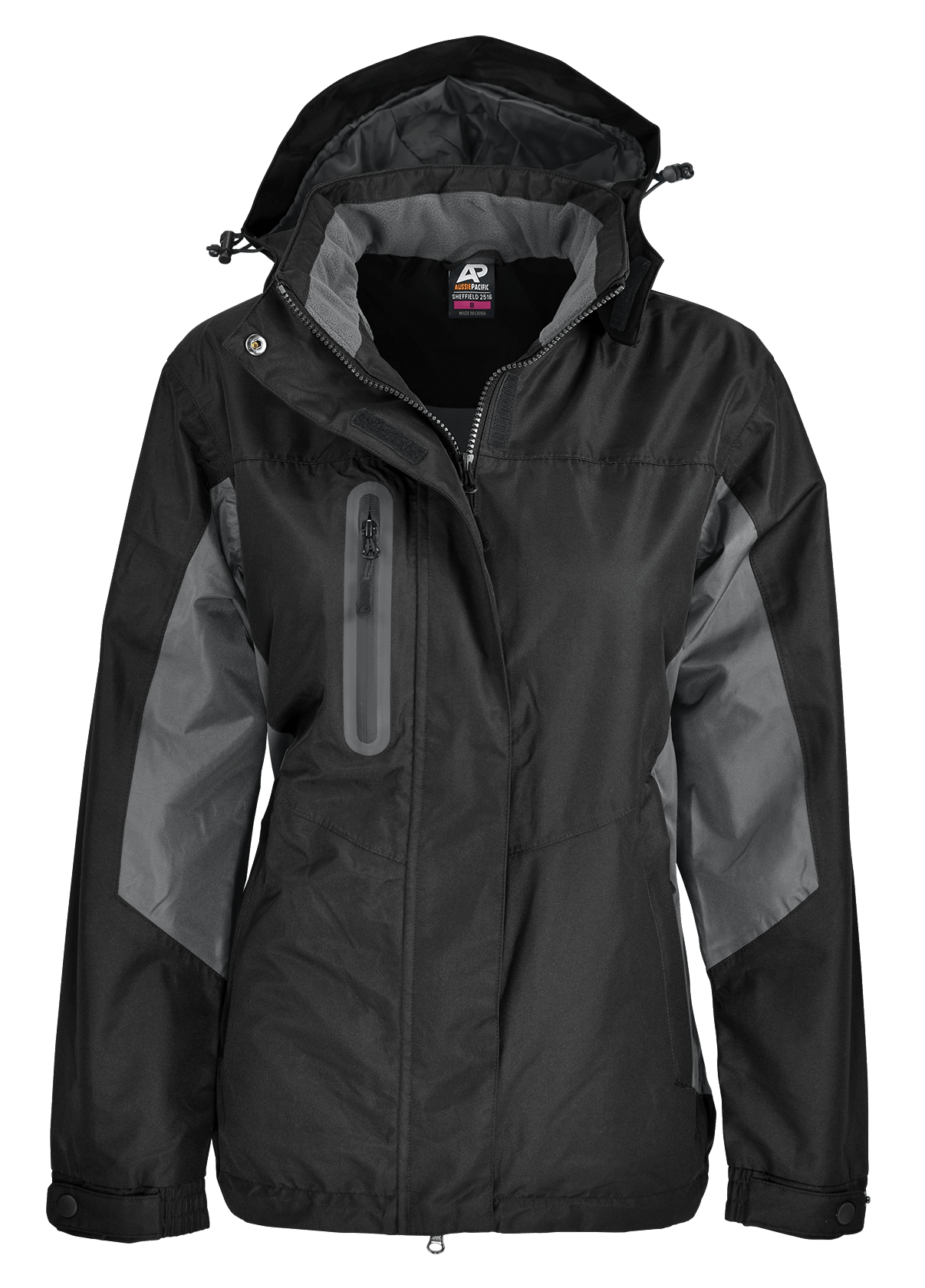 Aussie Pacific Jackets / Vests Black/Slate / 8 Aussie Pacific Sheffield Ladies Jacket
