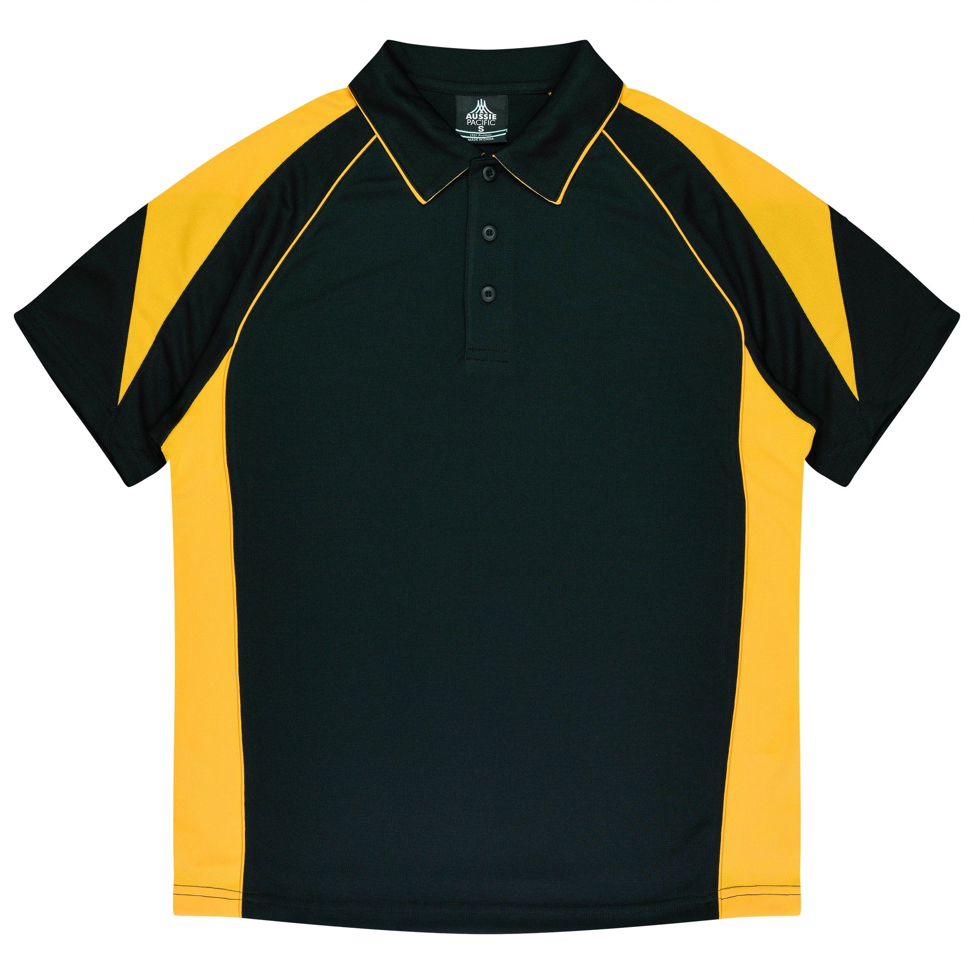 Aussie Pacific Polos / Shirts Black/Gold / S Aussie Pacific Premier Men's Polo