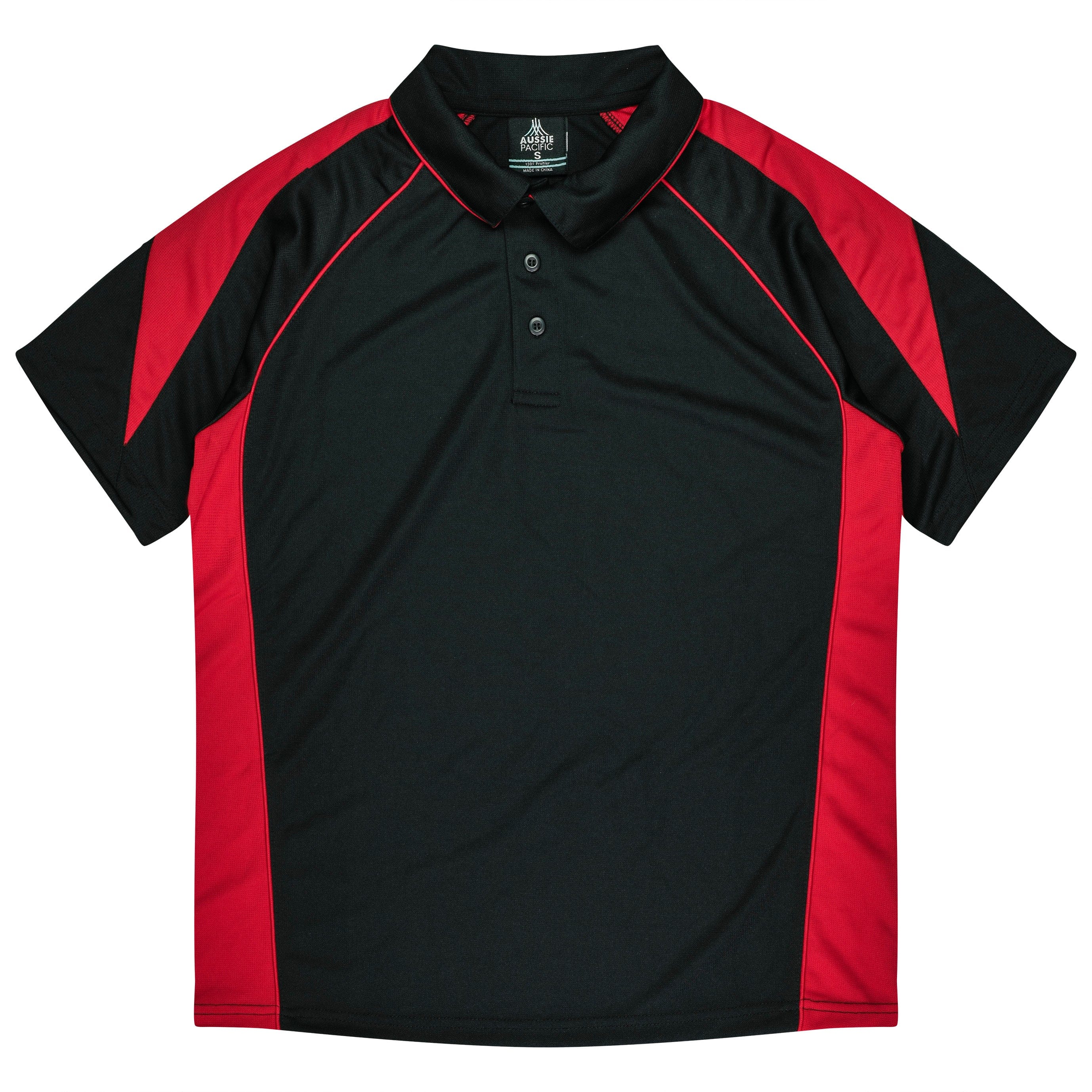 Aussie Pacific Polos / Shirts Black/Red / S Aussie Pacific Premier Men's Polo