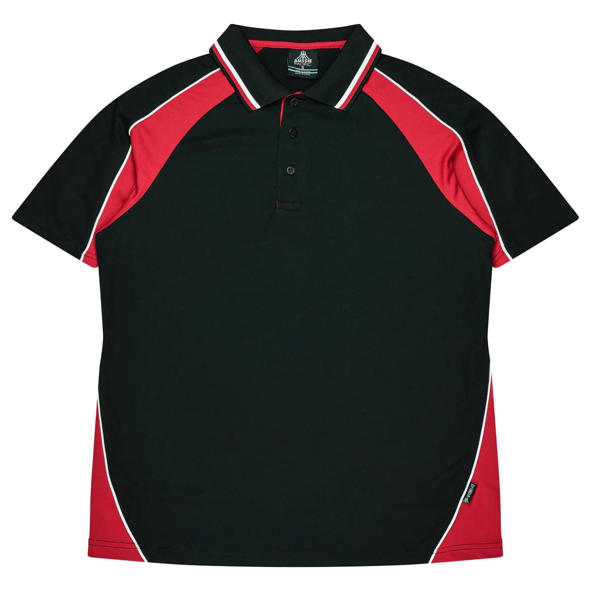 Aussie Pacific Polos / Shirts Black/Red/White / 4 Aussie Pacific Panorama Kids Polo