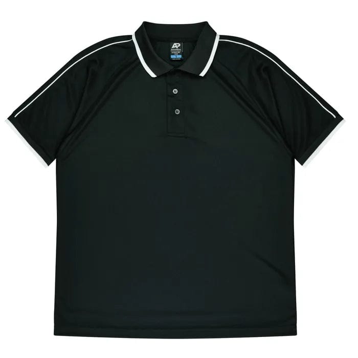 Aussie Pacific Polos / Shirts Black/White / S Aussie Pacific Double Bay Men's Polo