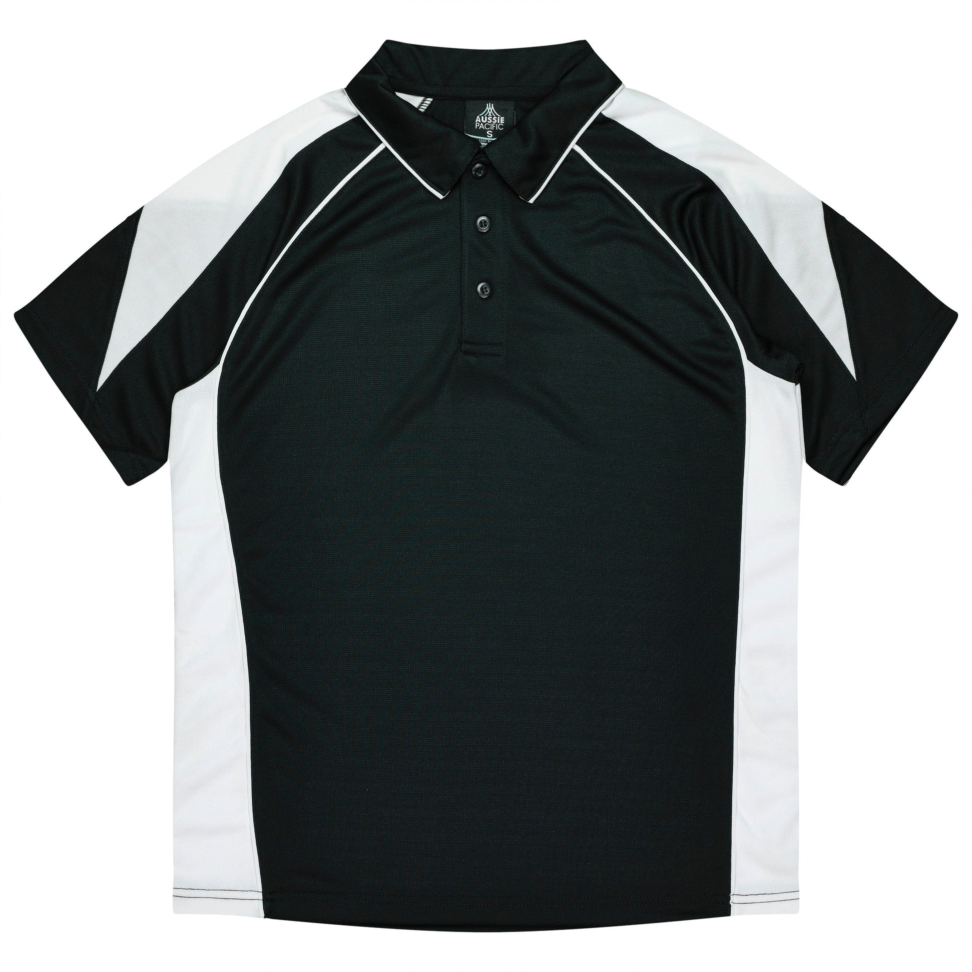Aussie Pacific Polos / Shirts Black/White / S Aussie Pacific Premier Men's Polo
