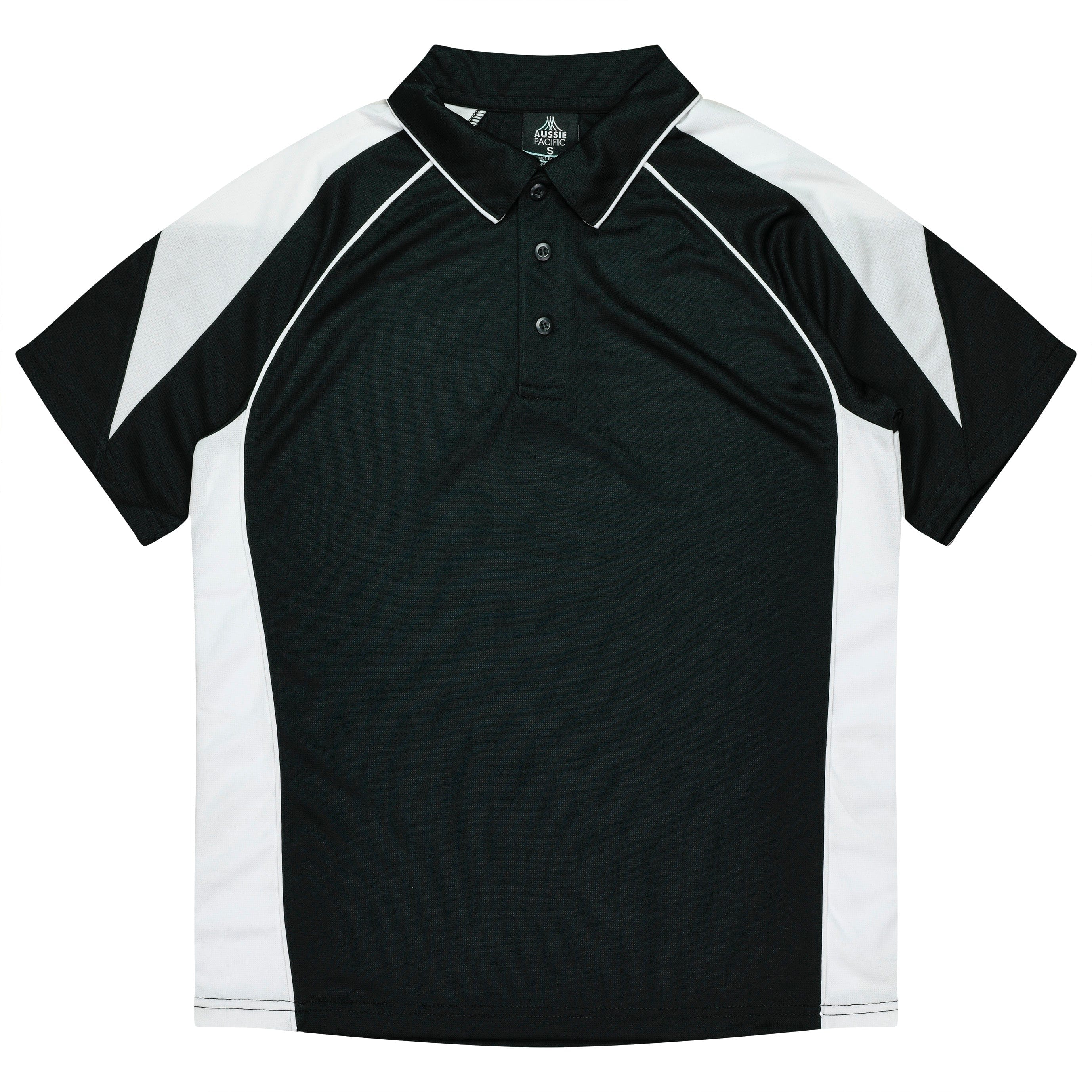 Aussie Pacific Polos / Shirts Black/White / S Aussie Pacific Premier Men's Polo