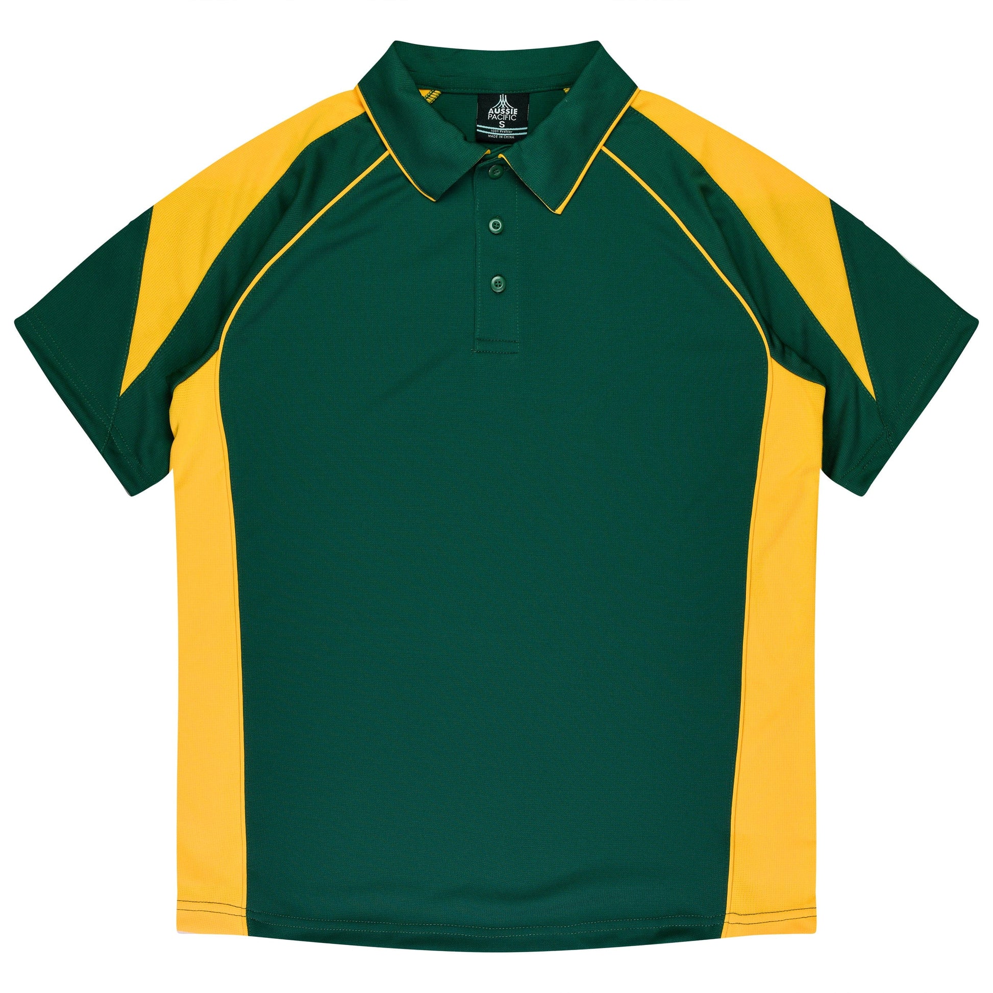 Aussie Pacific Polos / Shirts Bottle/Gold / S Aussie Pacific Premier Men's Polo