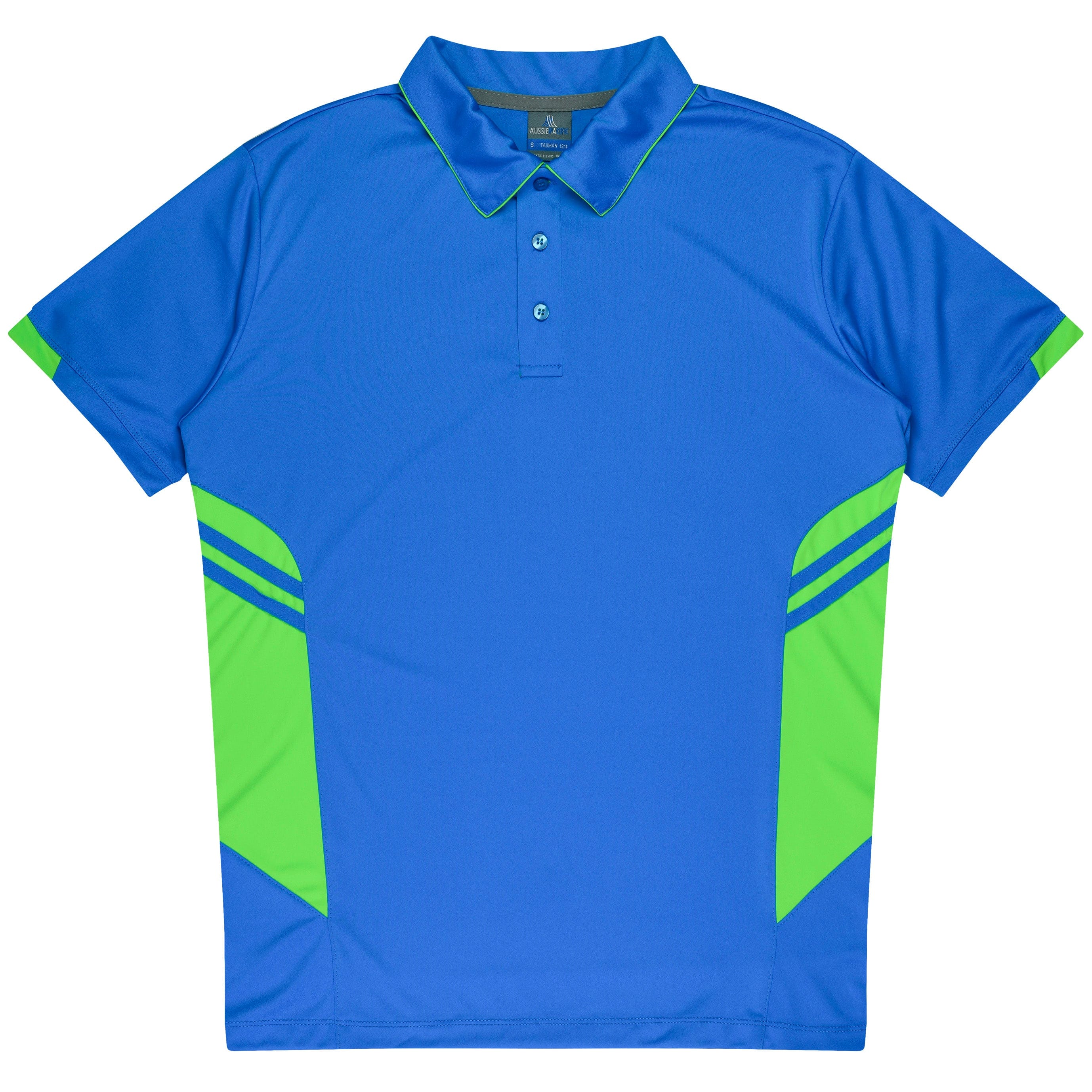 Aussie Pacific Polos / Shirts Cyan/Neon Green / S Aussie Pacific Tasman Men's Polo