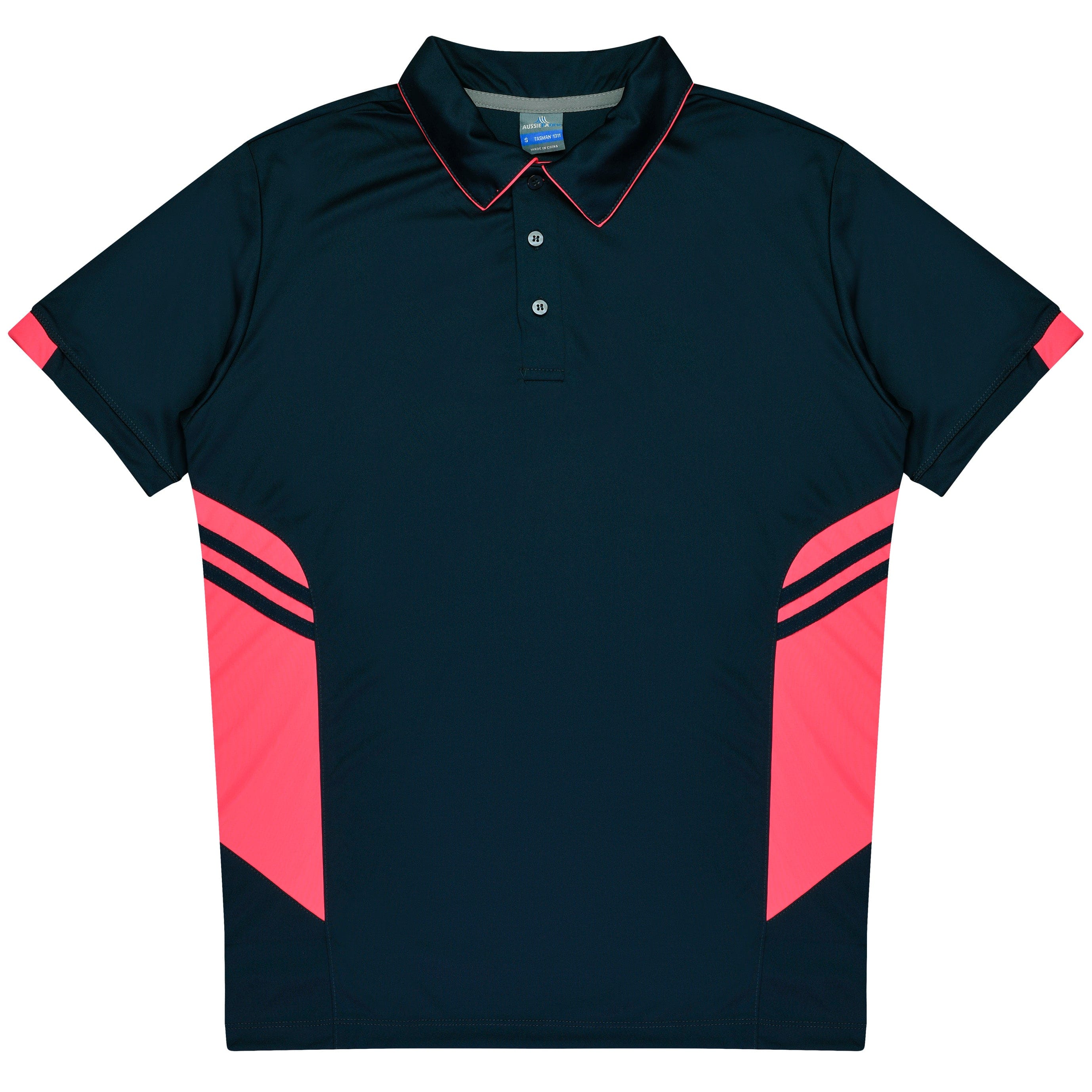 Aussie Pacific Polos / Shirts Navy/Neon Pink / S Aussie Pacific Tasman Men's Polo