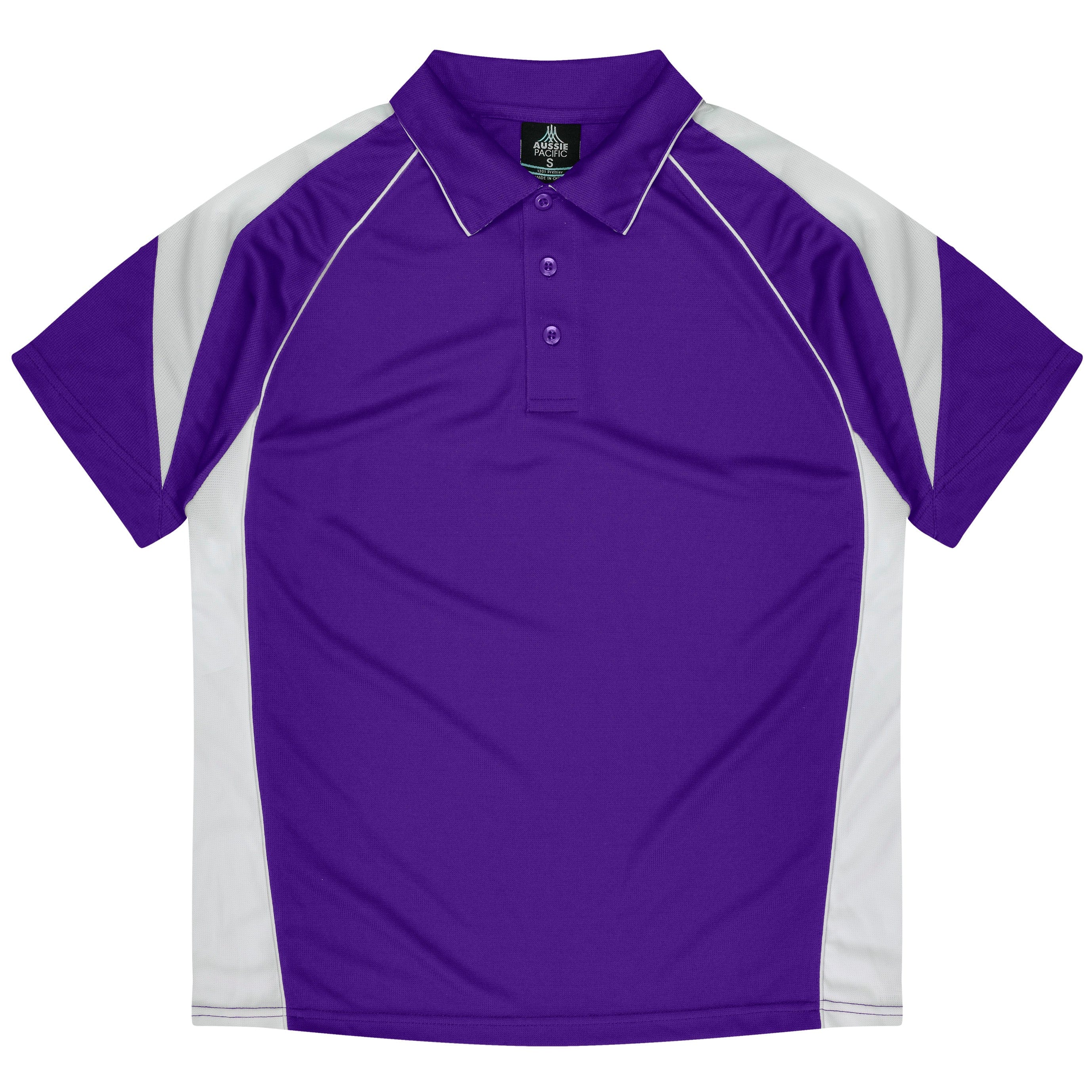 Aussie Pacific Polos / Shirts Purple/White / S Aussie Pacific Premier Men's Polo