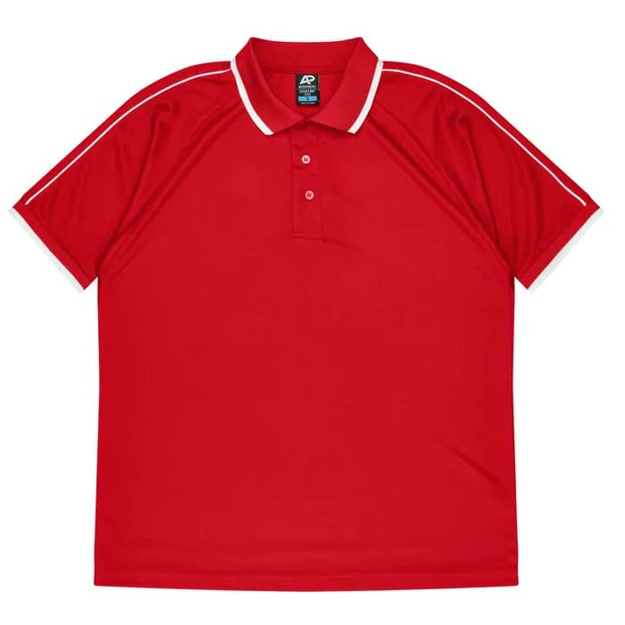Aussie Pacific Polos / Shirts Red/White / S Aussie Pacific Double Bay Men's Polo