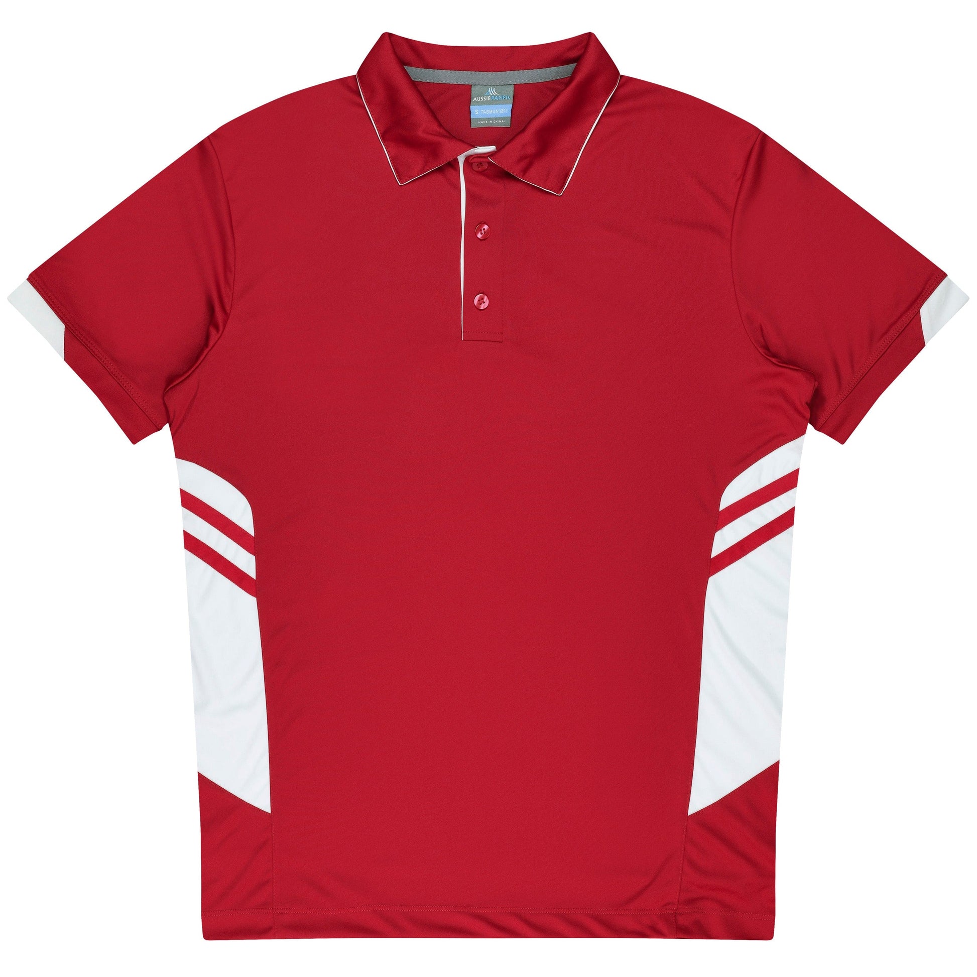 Aussie Pacific Polos / Shirts Red/White / S Aussie Pacific Tasman Men's Polo