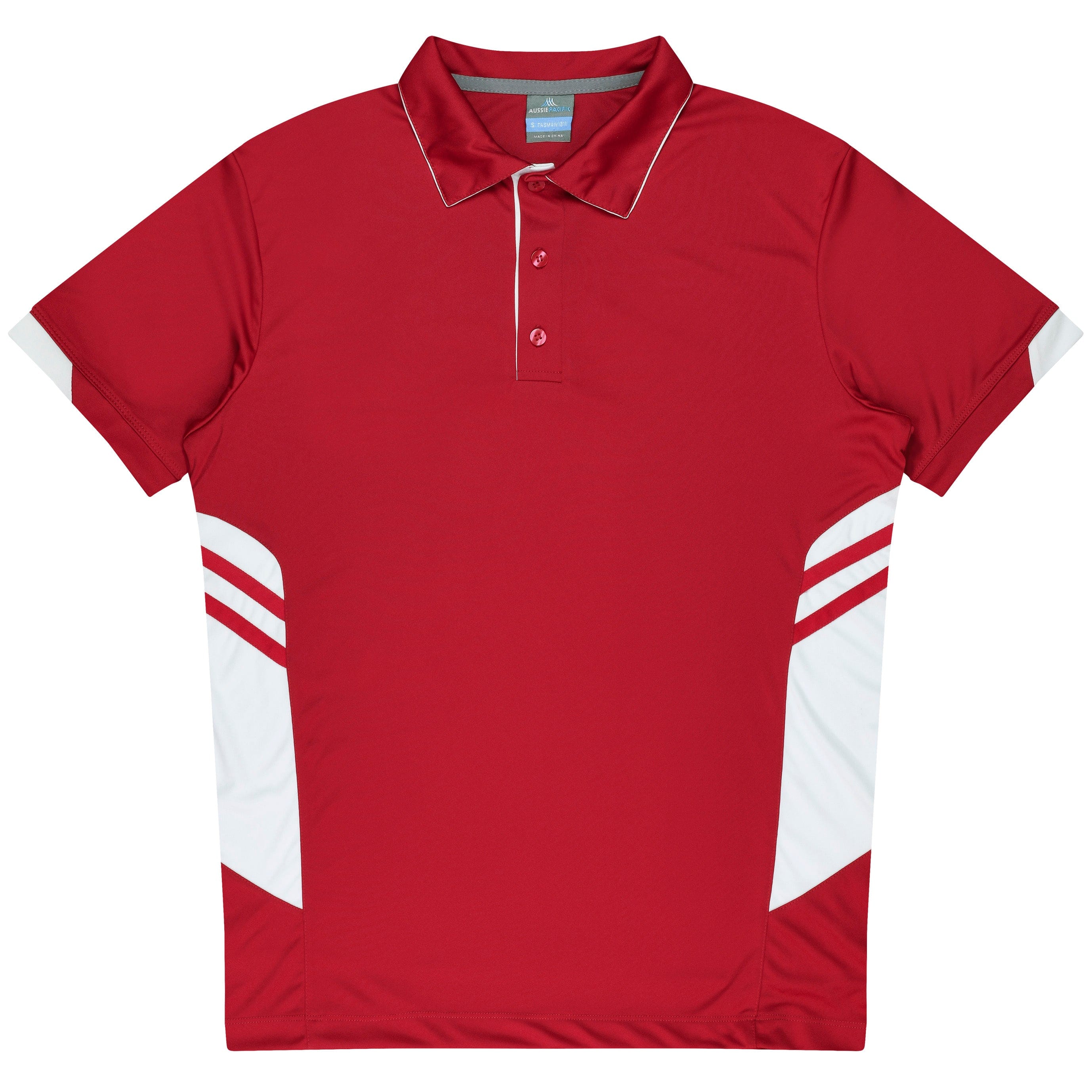 Aussie Pacific Polos / Shirts Red/White / S Aussie Pacific Tasman Men's Polo