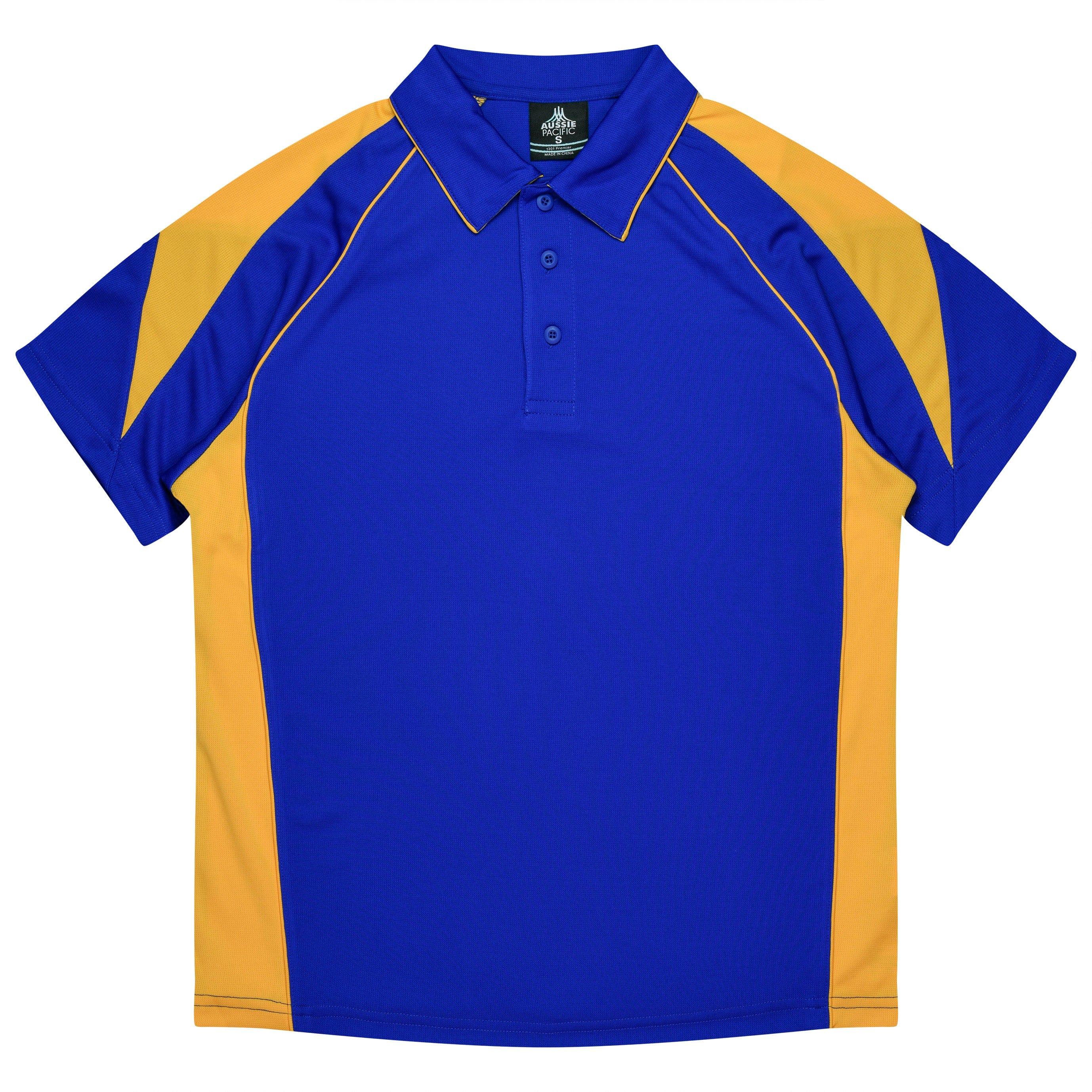 Aussie Pacific Polos / Shirts Royal/Gold / S Aussie Pacific Premier Men's Polo