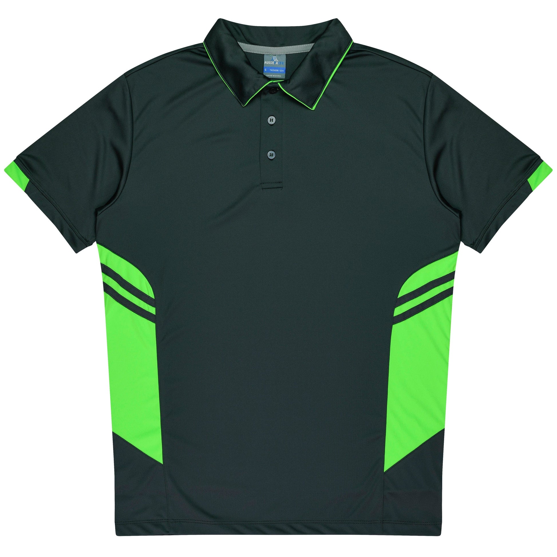 Aussie Pacific Polos / Shirts Slate/Neon Green / S Aussie Pacific Tasman Men's Polo