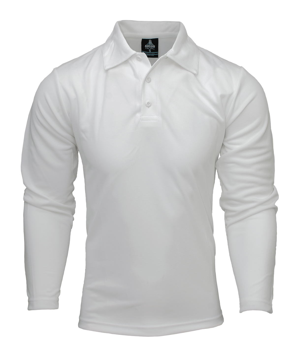 Aussie Pacific Polos / Shirts White / S Aussie Pacific Botany Men's Long Sleeve Polo