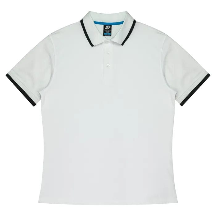 Aussie Pacific Polos / Shirts White/Slate / S Aussie Pacific Portsea Men's Polo