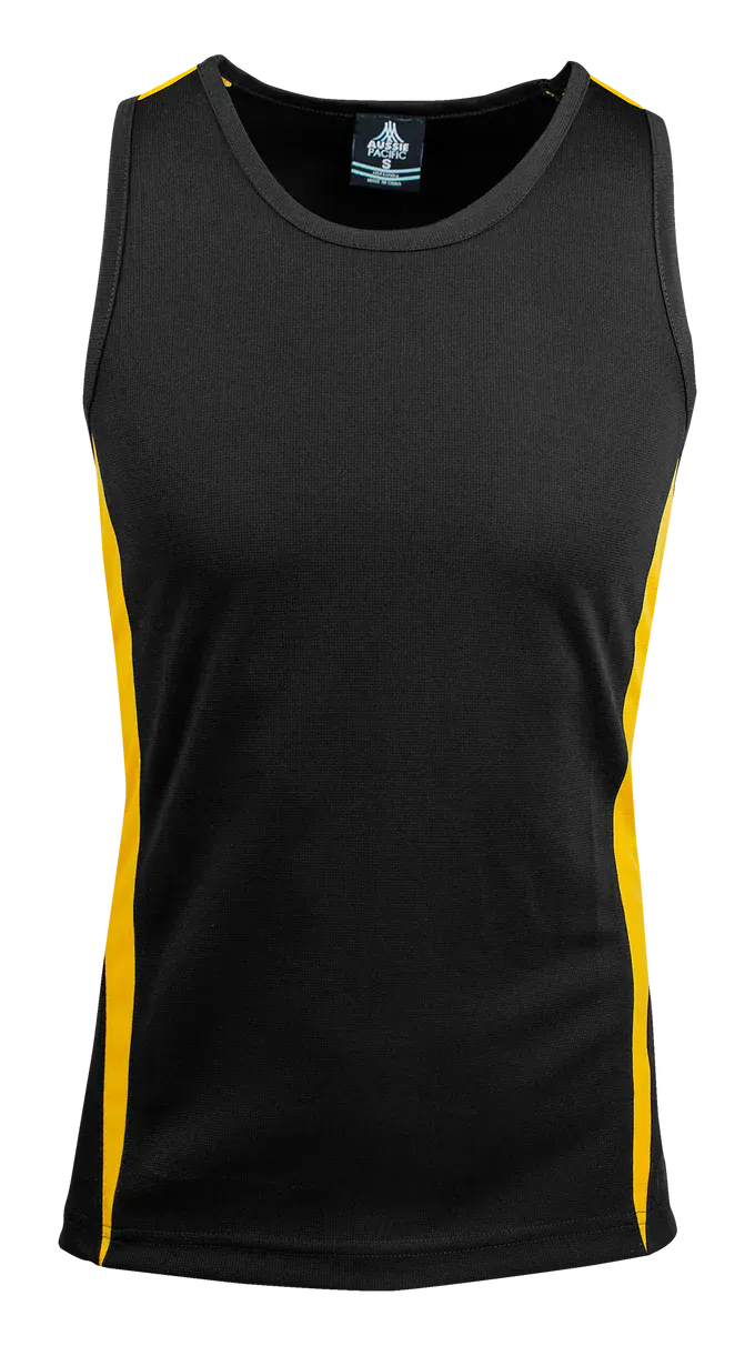 Aussie Pacific Tanks / Singlets Black/Gold / S Aussie Pacific Eureka Men's Singlet